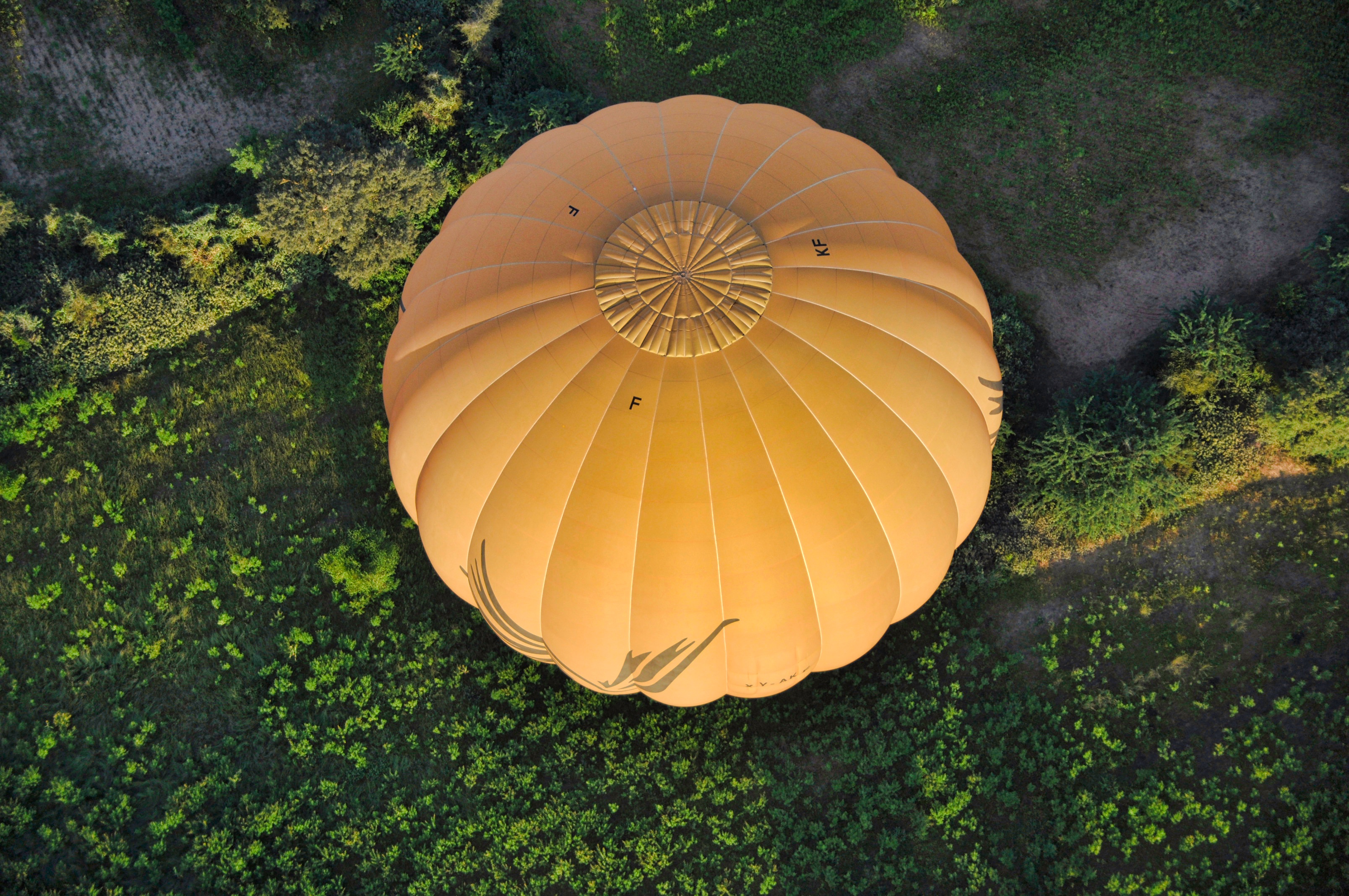 Two Travel The World - Hot Air Ballooning over Bagan temples - Bagan Hot Air Balloon