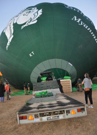 Two Travel The World - Hot Air Ballooning over Bagan temples